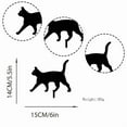 thumbnail image 2 of 4 Pack Cute Metal Animal Cat Silhouette Garden Statues Decorative Garden Stakes for Yard Decor Lawn Outdoor Fence Decorations Gifts for Cat Lovers, 2 of 5