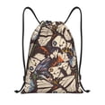 thumbnail image 1 of Xecao Vector Butterflies Pattern Sports Drawstring Backpack - String Swim Gym Bag with Wet Proof Pocket for Women&Men-Medium, 1 of 6