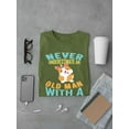 thumbnail image 3 of Old Man With A Corgi T-Shirt Men -Image by Shutterstock, Male 4X-Large, 3 of 4