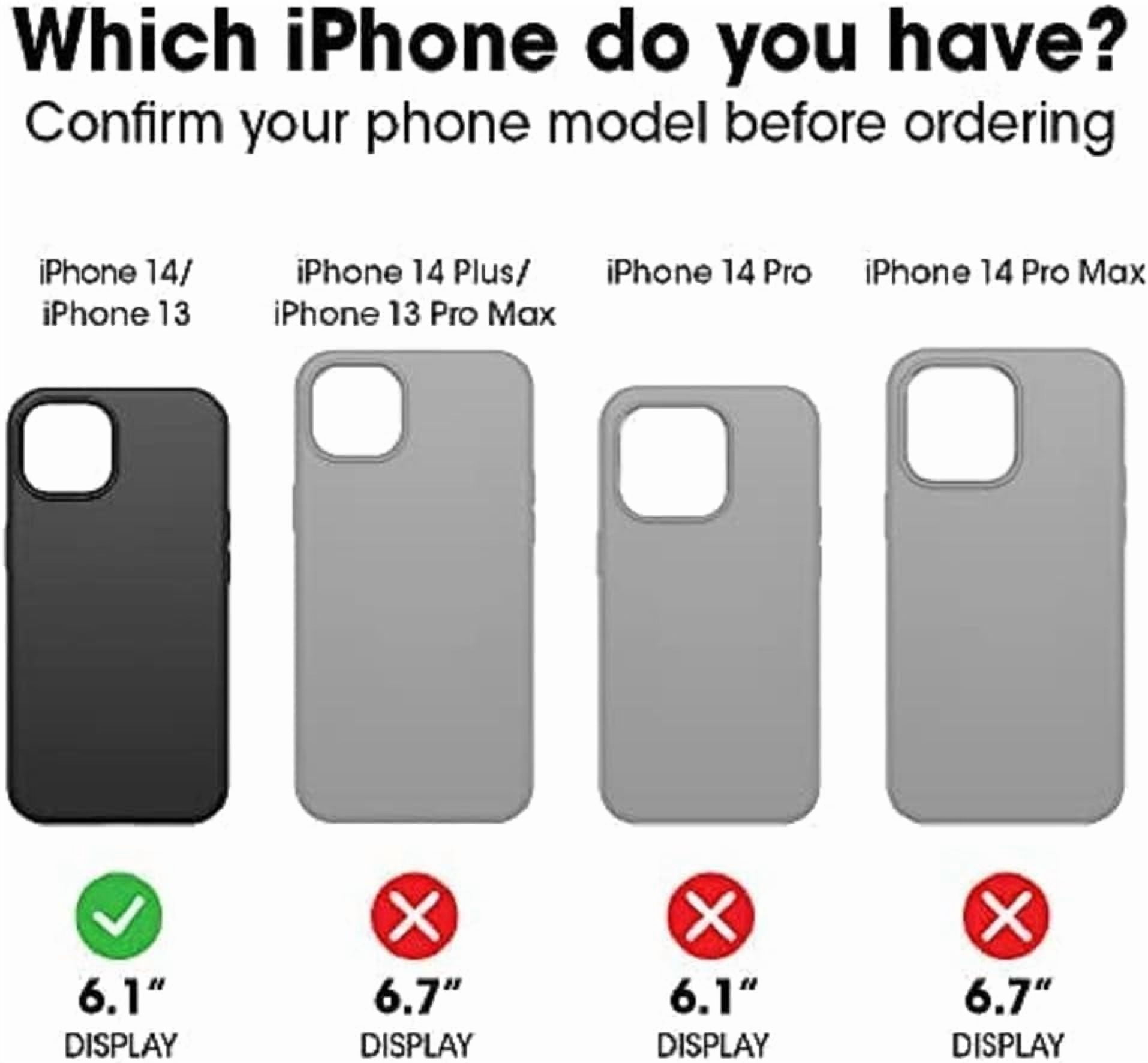 OtterBox iPhone 14 & iPhone 13 (Only) - Commuter Series Case - Black - Slim & Tough - Pocket-Friendly - with Port Protection - Non-Retail Packaging