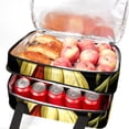 thumbnail image 5 of Thanksgiving Double Layered Insulated Lunch Bag with Two Compartments, Large Capacity, and Hand Carry - 7.1x11.4x16.1 Inches, 5 of 6