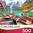 thumbnail image 3 of Roseart Colorluxe 500 Piece Boats on Braies Lake, Italy Jigsaw Puzzle, 3 of 5