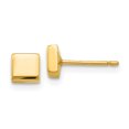 thumbnail image 1 of 14k Poli Carré Post Oreille YE305, 1 of 2