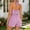 Pink, variant on Yuhangmm Womens Rompers for Summer, Elegant Sleeveless One Piece Outfit with Tie Detailing Casual Summer Style Pink S
