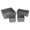 thumbnail image 1 of Decodeary 4 Pieces Nylon Drawer Organizer Portable Handmade Household Cabinet Clothes Storage Box Container Divider Accessories, 1 of 6