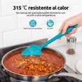 thumbnail image 3 of Juego de espátulas de silicona para cuchara raspador de goma flexible resistente al calor a 600 °F para cocinar mezclar hornear utensilios de cocina j, 3 of 8
