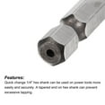 thumbnail image 4 of Uxcell M8 x 1.25 TiAlN Coated M35 Cobalt High Speed Steel Combination Drill Tap Bit 2 Pack, 4 of 6