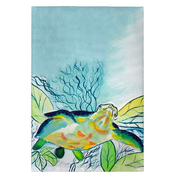 Betsy Drake GT1118 Smiling Sea Turtle Guest Towel