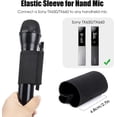thumbnail image 3 of SUNMON Hand Microphone Elastic Sleeve for Sony voice recorder, Elastic Sleeve Accessories Compatible with Sony TX660/Sony TX650, For speech,interview camera, wedding handheld microphone（2pcs）, 3 of 7