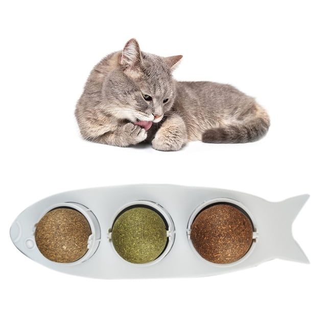 Bolas de hierba gatera para pared, juguetes con forma de pez para gatos, Limpieza de dientes de pared, juguete para gatos, bolas de hierba gatera para interiores, juguetes para Limpieza de dientes,
