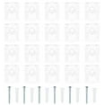 thumbnail image 1 of 30 Ensembles de Pinces de Support de Miroir Pinces de Fixation en Verre Support de Verre Clair pour Armoire, 1 of 8