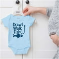 thumbnail image 5 of Crawl Walk Fish Hook Outdoor Lover Romper Boys or Girls Infant Baby Brisco Brands 12M, 5 of 6