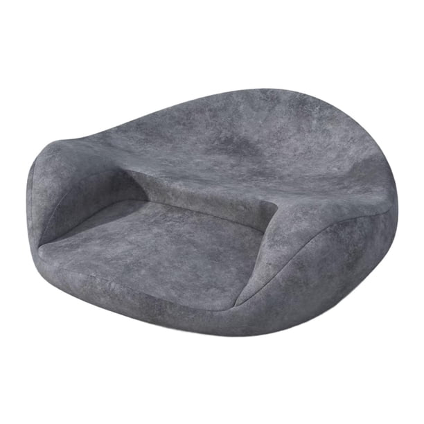 Cojín de meditación, almohada de suelo, ergonómico, transpirable, cómodo, para sentarse, yoga Gris