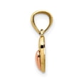 thumbnail image 6 of 14k Yellow Gold Two-tone Mini I Love U Charm Pendant, 6 of 7