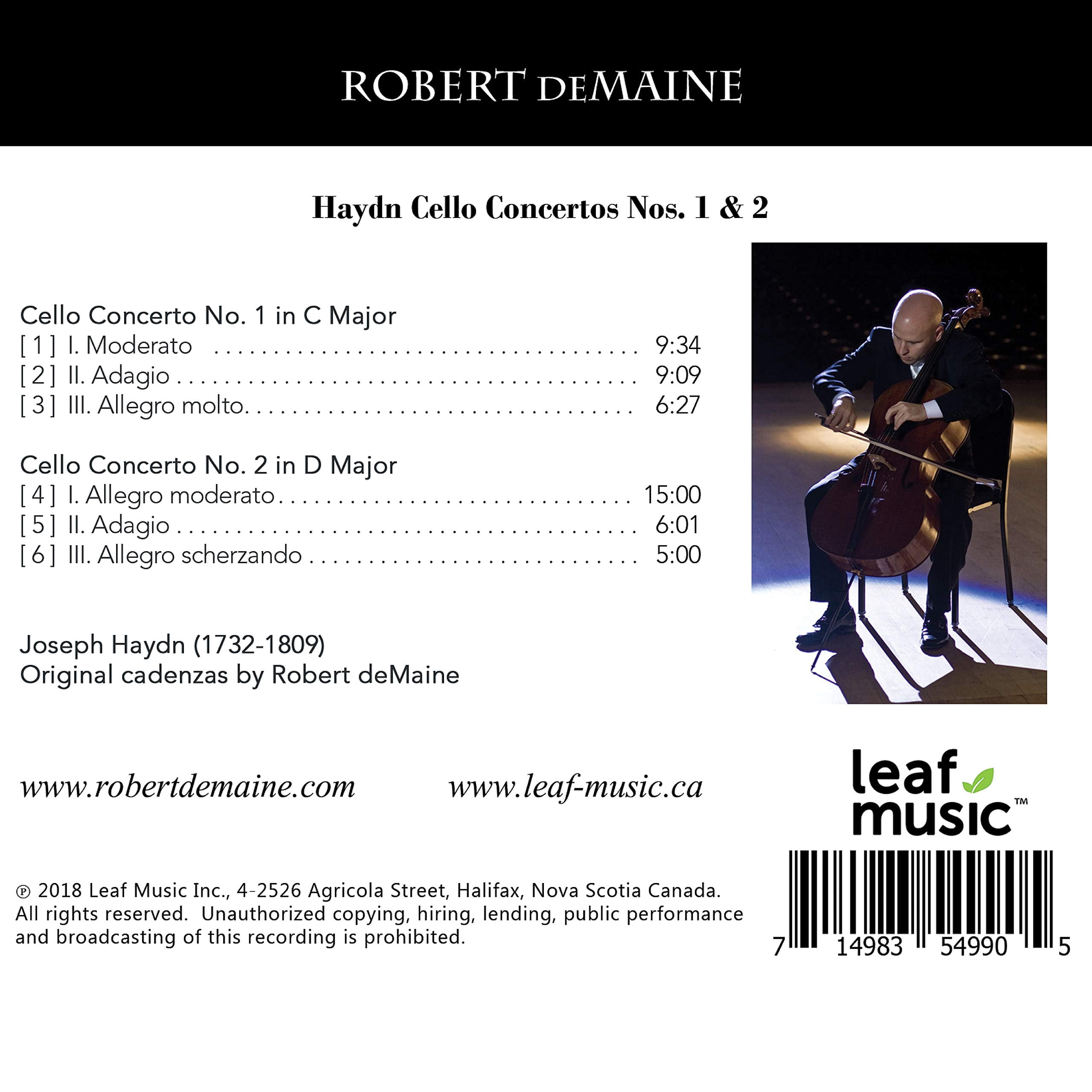 Haydn / Demaine - Cello Concertos 1 & 2 - Music & Performance - CD