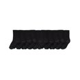thumbnail image 2 of Hanes Boy's Uniform Crew Socks Pack, 10-Pack, Moisture-Wicking, Cushioned Black/Varsity Royal L, 2 of 2