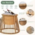 thumbnail image 6 of RADIATA 3PCS Boho Patio Sectional Furniture Wicker Outdoor Sofa Conversation Set, Natural, 6 of 9