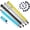Rubber Tip-Set A, variant on MEKO 4 Pack Stylus Pen for Touchscreen, 2-in-1 Rubber Tip Stylus with Replaceable Tips, Universal for iPhone iPad Android Tablets, Includes 20 Extra Tips