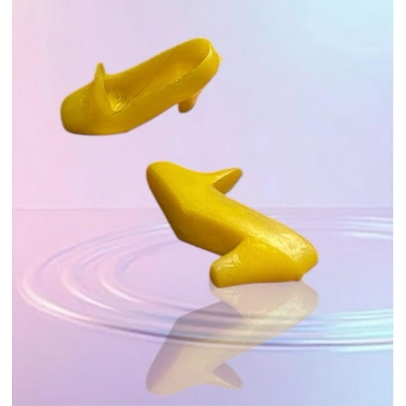 Doll Shoes Yellow Princess Heels Belle