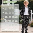 thumbnail image 7 of Xoenoiee Rose Flower Print Boys Outfit Kids Tuxedo Suit Set Teens Graduation Outfits Dress Wear Blazer Set Prom Outfit, Size 5-6 Years, 7 of 7