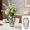 Gray-GY, variant on MMJ Oval Stripe Plastic Vase Non Fragile Table Centerpiece Flower Decor Container Home Office Wedding 8.66x5.12x5.12in