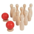 thumbnail image 3 of Juguete de para niños de para patio trasero, 10 pines de , juguetes , 2 , familiar, juguete de utilería para CUTICAT Juego de bolos para niños pequeños, 3 of 6