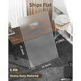 thumbnail image 2 of Frosted Clear Chair Mat for High Pile Carpet Hardwood Floor, 34.6x47.2 Inch Heavy Duty Office Chair Mat, Non-Slip Desk Floor Protector for Rolling Chairs Home Office, Brown, 2 of 13