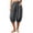Gray, variant on Womens Capri Pants Fashion Casual High Waist Cropped Harem Pants with Pockets Lightweight Comfy Capris Slacks