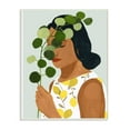 thumbnail image 1 of Stupell Industries Woman With Plant Green Fashion Modern Painting Wall Plaque Art by Victoria Borges, 1 of 3