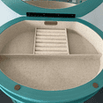 thumbnail image 3 of Hives & Honey Bailey Women's Adult Round Free Standing Jewelry Armoire, Vintage Style, Antique Turquoise, 3 of 12