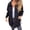 Black L, variant on Fall Spring Women Coat Single-breasted Buttons Loose Solid Color Turn-down Collar Cardigan Long Sleeves Dating Commuting Jacket