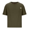thumbnail image 1 of Pantalones Cortos de Algodón Casual Loose Fit Bordado Camiseta con Cuello Redondo, Estilo de Suéter para el Verano, Camisetas de Algodón de los Hombres, 1 of 6