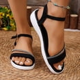 thumbnail image 6 of Lenago Women's Sport Sandals Adjustable Strap Platform Sole Casual Summer Walking Sandals Comfortable Non Slip Outdoor Hiking Sandals Summer Vacation Black 7.5, 6 of 9
