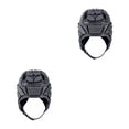 thumbnail image 2 of Sonducket Cascos de fútbol de esponja para deportes de adultos, protección anticolisión para la cabeza, protector de cabeza transpirable Negro XL 2piezas, 2 of 6