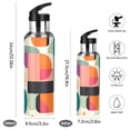 thumbnail image 2 of Yayeee 20oz Insulated Water Bottle Double Wall Stainless Steel with Flip Straw Lid, Beige Abstract, 2 of 7