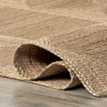thumbnail image 4 of nuLOOM Errika Moroccan Jute Area Rug, 8' x 10', Natural, 4 of 9