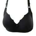 thumbnail image 4 of Loopsun Plus Size Bras for Women, Fashion Comfortable Womens Lace Beauty Back Strap Wrap Plus Size Bra Black 85, 4 of 4