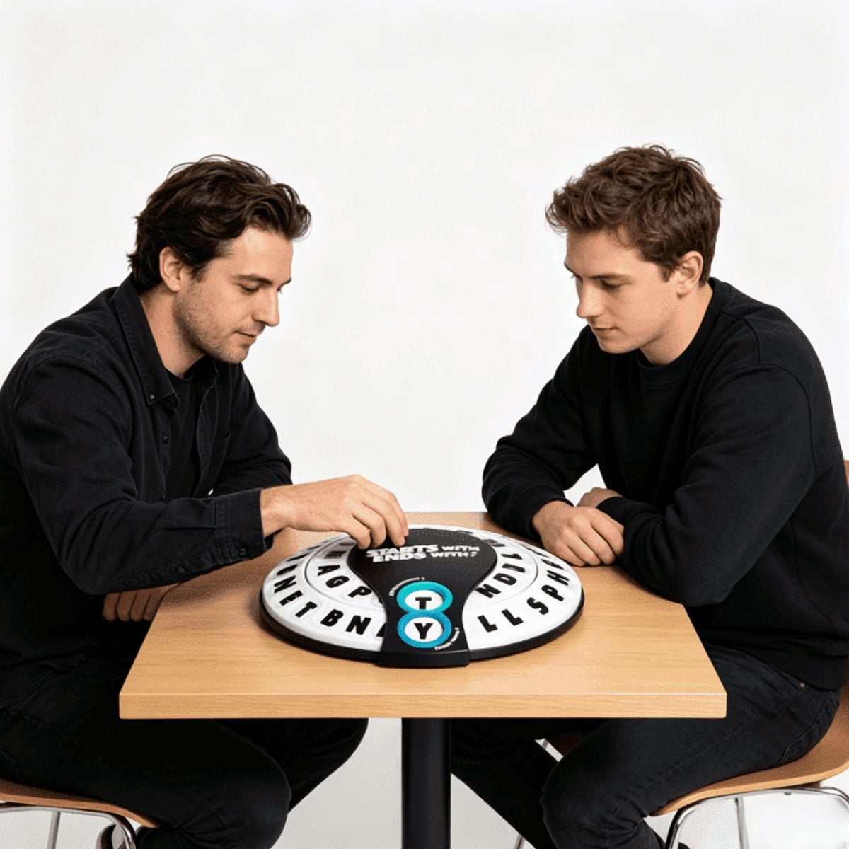 Spin & Shout Word Game for Adults, Fast-Paced Vocabulary Party Game with Letter Wheels, Spinner Device & 20 Tokens for Game Nights, Travel & Group Gatherings