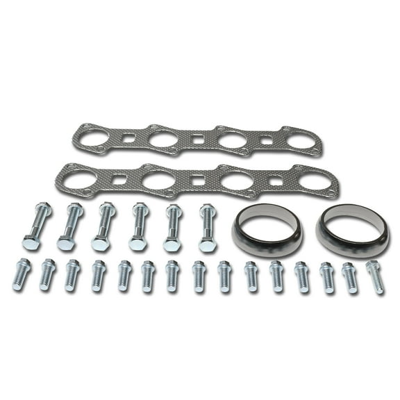 DNA Motoring GKTSET-F150-54L-V8 For 1999 to 2004 Ford F150 5.4L Supercharger Aluminum Exhaust Manifold Header Gasket Set 00 01 02 03