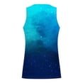thumbnail image 3 of YUTK Men's Cotton Linen Tank Top on Clearance New Fashion Casual Men's Summer Loose Waistcoat Print Sport Round-Neck Tank Features Blue Xl, 3 of 4