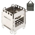 thumbnail image 2 of Poêle Pliant, Poêle de Camping Pliant Portable en Acier Inoxydable Construit pour la Précision, 2 of 14