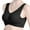 Black, variant on Juslio Minimizer Bras for Women Athletic Lace Wirefree Solid Vest Breasted Bra