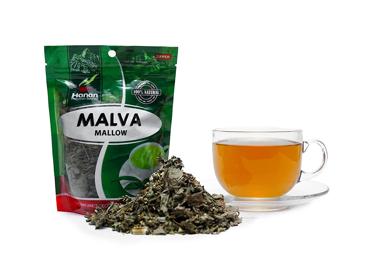 Hanan Peruvian Secrets Malva 100 Natural Mallow 1.06oz / 30g Aids in Prevention of Gastric