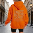 thumbnail image 2 of Printed Hoodie for Casual Long Sleeve Sweatshirt with Stylish Design Everyday Cozy Pull On Top Clothes Women S, 2 of 4