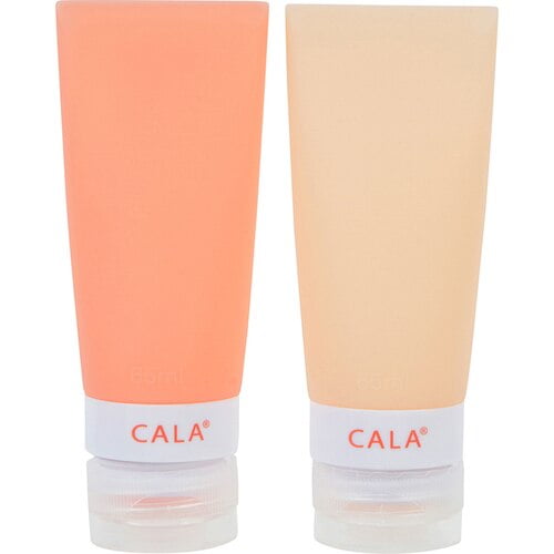 Cala Silicone Travel Bottles - Coral