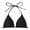 Black, variant on Akiihool Women Triangle Bikini Top String Halter Bathing Suits Top Only No Bottom (Black,L)