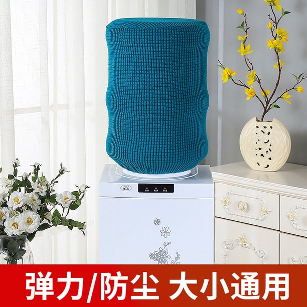 Xiao Hua Cubierta de cubo dispensador de agua doméstico simple de 2 piezas de color sólido, cubierta de cubo de agua a prueba de polvo y protector solar, con una abertura de 28 * 34 cm (azul)