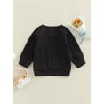 thumbnail image 4 of Bagilaanoe Toddler Baby Girl Boy Oversized Sweatshirt Long Sleeve Letter Print Pullover 6M 12M 18M 24M 3T Fall Casual Tops, 4 of 7