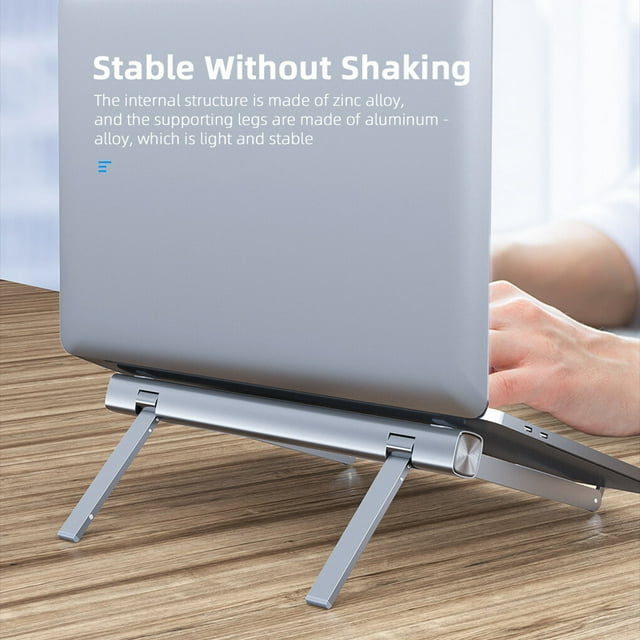 VONKY Laptop Bracket Adjustable Foldable 13.3-17.3 Inch Notebook Stand Portable Alloy Computer Holder Support