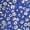 DITSY FIELDS DEEP INDIGO, variant on Terra & Sky Women's Plus V Neck Midi Dress with Short Puff Sleeves, Sizes 0X-5X